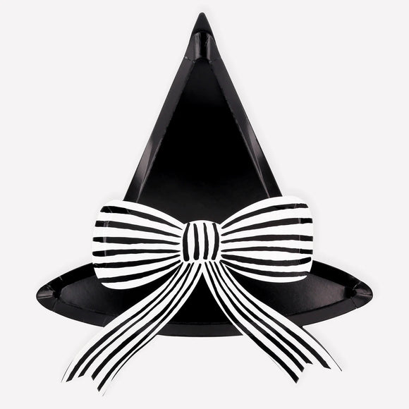 Witch Hat Bow Plates (x8)