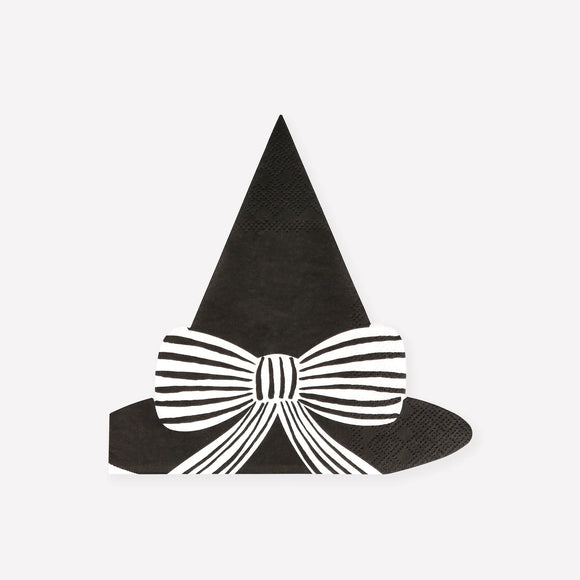 Witch Hat Bow Napkins (x16)