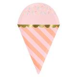 Ice Cream Cone Plates (x8)