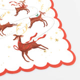 Santa Sleigh & Reindeer Large Napkins (x16)