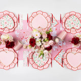 Floral Heart Plates (x8)