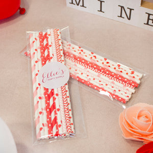Valentine's Day Paper Straws (12)