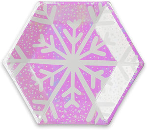 Frosted Winter Wonderland Cake Plate