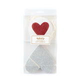 Valentine Glitter Hearts Banner Set