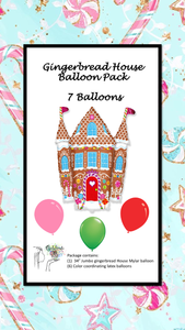 Jumbo Gingerbread House Balloon Pack