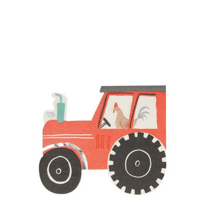 Farm Day Tractor Napkins (x16)