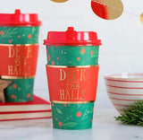 “Deck the Halls” To-Go Coffee Cups