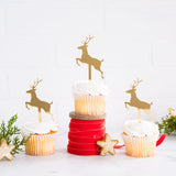 Acrylic Reindeer Cupcake Toppers
