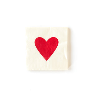 Classic Red Heart Napkins
