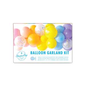 Rainbow Confetti Balloon Garland Kit