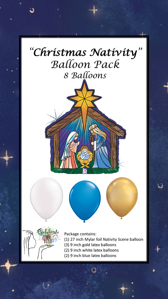 Christmas Nativity Balloon Pack