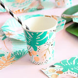 “Golden Palm” Tropical Cups