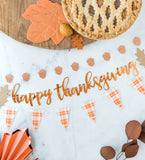 Happy Thanksgiving Mini Banner Set