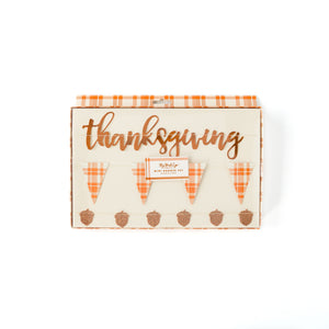 Happy Thanksgiving Mini Banner Set