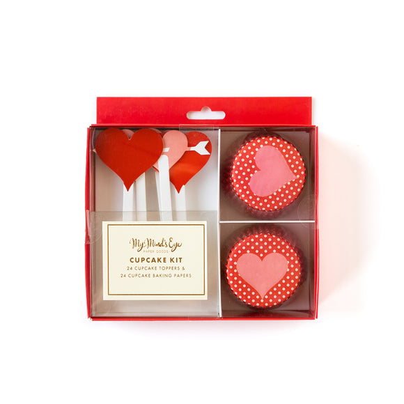 All the Hearts Cupcake Kit