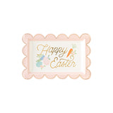 Happy Easter Scalloped Plates (x8)