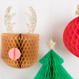 XL Hanging Honeycomb Christmas Icons (x5)