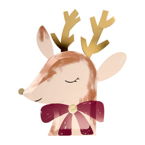 Festive Reindeer Plates (x8)