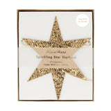 Gold Eco Glitter Star Garland