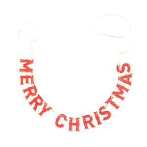 Classic "Merry Christmas" Banner