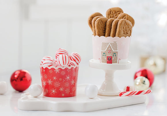 Pink Gingerbread House Baking Cup (x50)