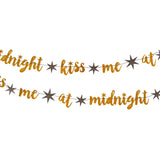 New Year’s Eve Kiss Me At Midnight Banner