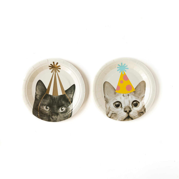 Party Animal Cat Plates (x8)